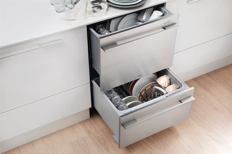 Fisher Paykel DD24DDFTX7 Fully Integrated Double DishDrawer With Eco
