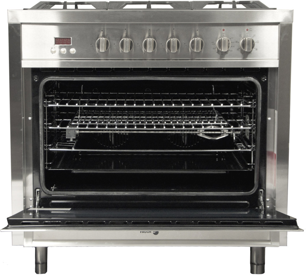 Fagor RFA365DF 36 Inch Freestanding Dual Fuel Range with 5 Sealed