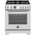 Bertazzoni Professional Series PRO304BFGMXT - 30 Inch Freestanding Gas Range with 4 Sealed Burners in Front View