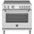 Bertazzoni Master Series MAS365INMXV - 36 Inch Freestanding Induction Range with 5 Elements in Front View