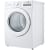 LG DLE3400W - 27 Inch Electric Dryer 3/4 View