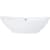 Nantucket Sinks Brant Point Collection NSV305 - 23 Inch Bathroom Vessel Sink with Porcelain White Enamel Finish