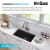 Kraus Quarza Series KGU413B10075MB - 31 Inch Undermount Single Bowl Granite Kitchen Sink 80% Natural Granite