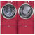 Electrolux IQ-Touch Series EIFLS55IRR - Washer and Dryer Side-By-Side With Optional Pedestals (Red Hot Red)