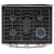 LG LDG3017ST - Cooktop View with Burner On
