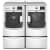 Maytag Maxima EcoConserve Series MGD6000XW - With Matching Washer, Worksurface and Pedestals