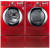 LG SteamDryer Series DLGX2651R - Laundry Pair On Pedestals