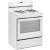 Amana AGR6303MMW - 30 Inch Freestanding Gas Range with 4 Sealed Burners (Angle View)