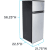 Avanti AVRPD7330BS - 22 Inch Freestanding Top Freezer Refrigerator Dimensions