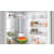 Bosch 800 Series B24CB80ESS - 24 Inch Counter Depth Freestanding Bottom Freezer Smart Refrigerator with 12.8 cu. ft. Total Capacity in Refrigerator Storage View