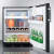 Summit CT663BK - Adjustable Glass Shelf, Wine Rack, Crisper Drawer, 2 Door Racks, Freezer Compartment