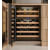 Sub-Zero Designer Series DEU2450WAL - 24 Inch Panel Ready Under Counter Dual Zone Smart Wine Cooler in Opened View