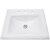 Nantucket Sinks Great Point Collection DI2418R8 - 23 Inch Rectangular Drop-In Ceramic Vanity SinkTop View