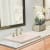 Nantucket Sinks Great Point Collection DI2418R8BISQUE - 23 Inch Rectangular Drop-In Ceramic Vanity Sink- Bisque Lifestyle