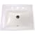 Nantucket Sinks Great Point Collection DI2418R8BISQUE - 23 Inch Drop-In Rectangular Ceramic Vanity Sink- Bisque with 3 Faucet Holes