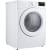 LG DLE3470W - 27 Inch Electric Dryer Left Angled View