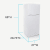 Avanti FF14V0W - 27 Inch Freestanding Top Freezer Refrigerator Dimensions