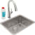 Elkay Lustertone Collection ELUH2115TFLC - Lustertone Iconix Single Bowl Undermount Sink Kit with Filtered Faucet