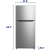 Element ERT14CSCS - 28 Inch Freestanding Top-Freezer Refrigerator Dimensions