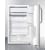 Summit FF412ESSSTB - 2 Wire Shelves, 1 Produce Drawer with Glass Cover, 3 Door Bins, Freezer Section
