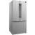 Forno Gallipoli FFFFD197431SB - 31 Inch Freestanding French Door Refrigerator in Angled View