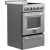 Forno Loiano FFSEL606924 - 24 Inch Freestanding Electric Range in Angled View