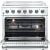 Forno Galiano FFSEL608336 - 36 Inch Freestanding Electric Range in Opened View