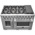 Forno Capriasca FFSGS646048 - Capriasca 48 Inch Freestanding Gas Range in Front View