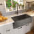 Nantucket Sinks Vineyard Collection FCFS3020SCONCRETE - 30-Inch Farmhouse Fireclay Sink with Concrete Finish