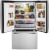GE GFE26JYMFS - GE® 36 Inch French Door Refrigerator Adjustable Shelving with Space Saving Ice Maker
