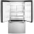 GE GFE26JYMFS - GE® 36 Inch French Door Refrigerator 17.46 Cu. Ft. Fresh Food Capacity