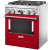 KitchenAid Commercial-Style KFDC500JPA - Commercial-Style 30 Inch Freestanding Dual Fuel Smart Range Angle View