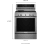 KitchenAid KFGG500ESS - 30 Inch Freestanding Gas Rang Dimension