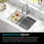 Kraus Bellucci™ KGUW130WH - 30 Inch Single Bowl Granite Undermount Kitchen Sink Workstation Design