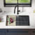 Kraus Bellucci™ KGUW230MGR - 30 Inch Single Bowl Granite Undermount Kitchen Sink Lifestyle View