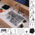 Kraus Kitchen Combo Series KHU10123KPF2220KSD30CH - Sink, Accessories, Finish Options