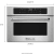 KitchenAid KMBS104ESS - 24 Inch Built-In Microwave Oven with 1000 Watt Cooking - Dimension Guide