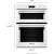 KitchenAid KOCE500EWH - 30 Inch Double Combination Electric Wall Oven Dimension