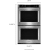 KitchenAid KODE500ESS - 30 Inch Double Wall Oven with Even-Heat™ True Convection (dimension guide)