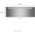 KitchenAid KOWT100ESS - 30 Inch Warming Drawer with 1.5 cu. ft. Capacity (dimension view)