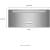 KitchenAid KOWT104ESS - 24 Inch Warming Drawer with 1.1 cu. ft. Capacity (dimension view)