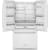KitchenAid KRFC300EWH - 36 Inch Freestanding French Door Refrigerator Open View