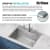Kraus KWT31030 - 30 Inch Dual Mount Workstation Single Bowl Kitchen Sink Feature