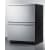 Summit ASDR2414 - 24 Inch Built In 2-Drawer Refrigerator Angle