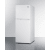 Summit FF1088W - 24 Inch Freestanding Top Freezer Refrigerator White Cabinet