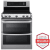 LG LDE4413ST - 30 Inch Electric Range with 5 Radiant Heating Elements