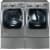 LG WM8100HVA - Shown with Matching Dryer and Pedestal (Sold Separately)