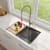 Kraus KWU1102710075MB - 27 Inch Undermount Workstation Single Bowl Stainless Steel Kitchen Sink Lifestyle
