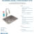 Elkay Lustertone Collection ELUH2115TFLC - 18 Gauge Stainless Steel Single Bowl Undermount Sink Kit with Filtered Faucet Features
