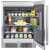 Liebherr RO510 - 3.7 cu. ft. Compact Refrigerator, 2 Glass Shelves, 2 Door Bins, Internal Digital Temperature Display